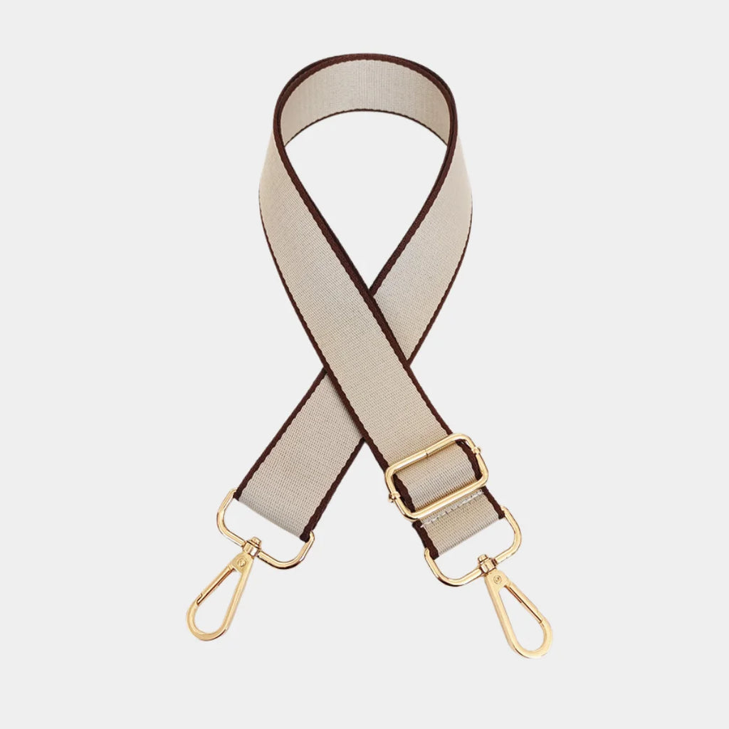 Heritage Stripe strap in Alabaster Cream