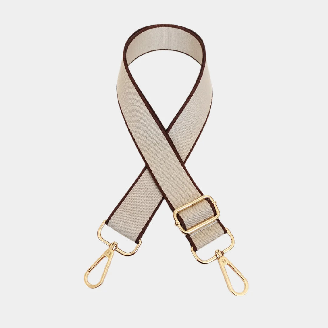Heritage Stripe strap in Alabaster Cream