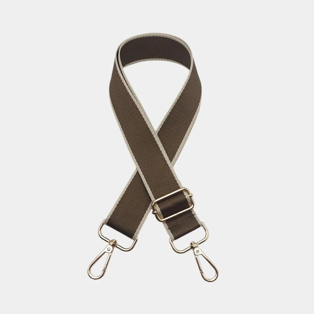 Heritage Stripe strap in Classic Taupe
