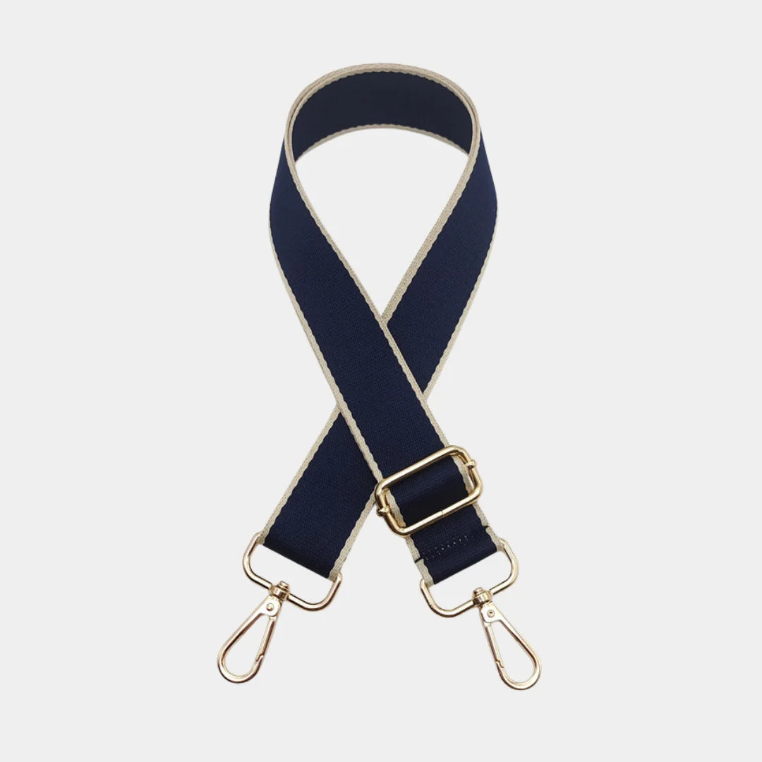 Heritage Stripe strap in Navy & Cream